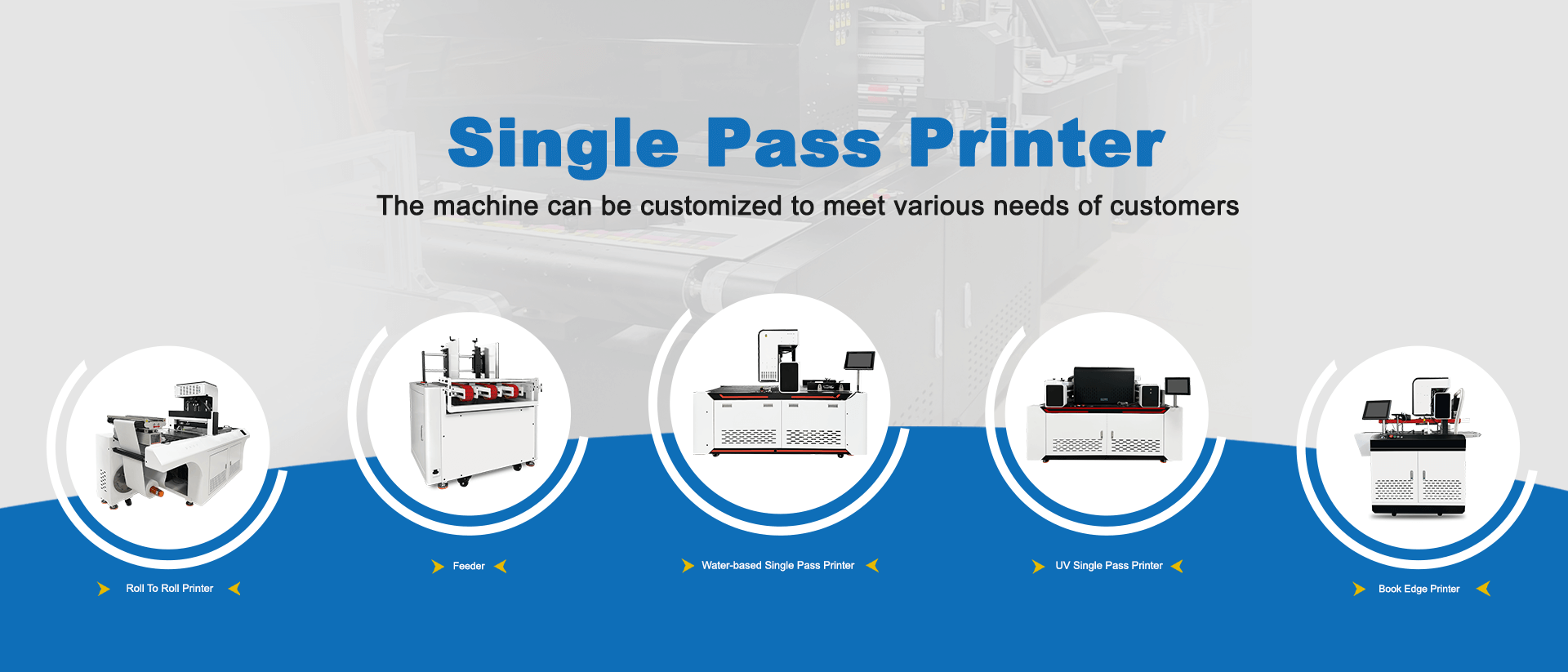 single pass printer product customization