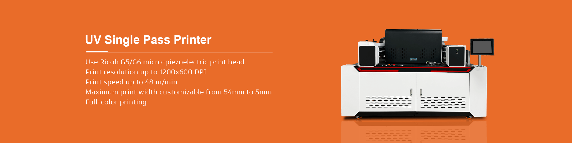 UV single pass printer